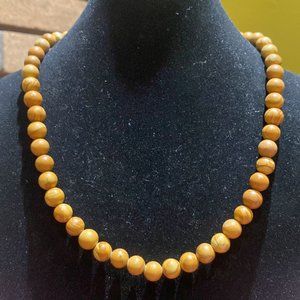 8MM Wood Grain Jasper Bead Stretchy Cord Necklace/Bracelet/Anklet